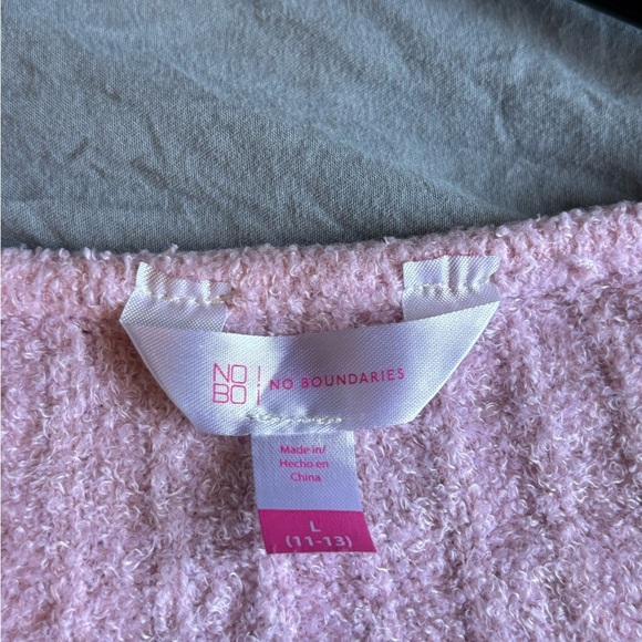 Nobo No Boundaries Women’s L 1/2 Zip Collared Sweater Crop top NWOT - Picture 7 of 11